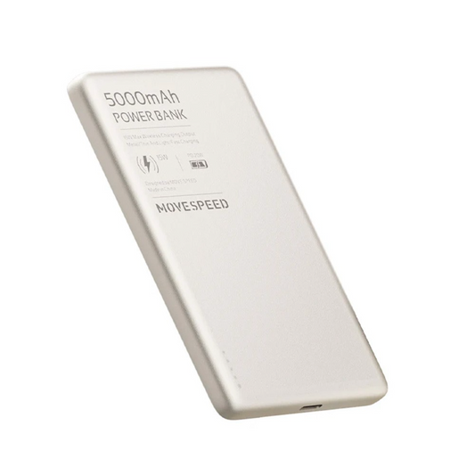 Ultra Thin Titanium Wireless Powerbank 5000mAh