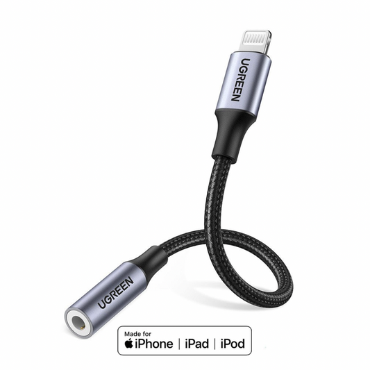 Lightning to 3.5mm AUX Audio Adapter 10cm