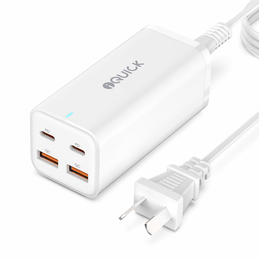 iQuick 100W 4-Port Charger | 2x USB-C & 2x USB-A | 1.5m Cable